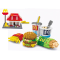 Kinder Spielzeug DIY Block Fastfood Set Spielzeug Block (h03120106)